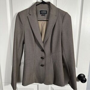 Le Chateau brown/gray blazer,  XXS, split sleeves, office, scandigirl